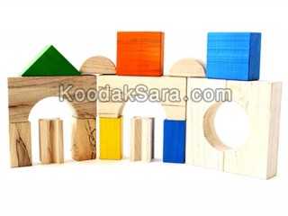 اسباب بازی چوبی آجرک مبتدی
