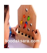 اسباب بازی چوبی دورنگی