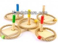 اسباب بازی چوبی پرتاب حلقه