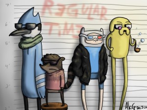 کارتون Regular Show  - بر روی فلش
