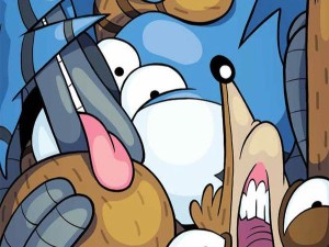 کارتون Regular Show  - بر روی فلش