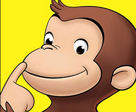 جرج کنجکاو Curious George  - بر روی فلش