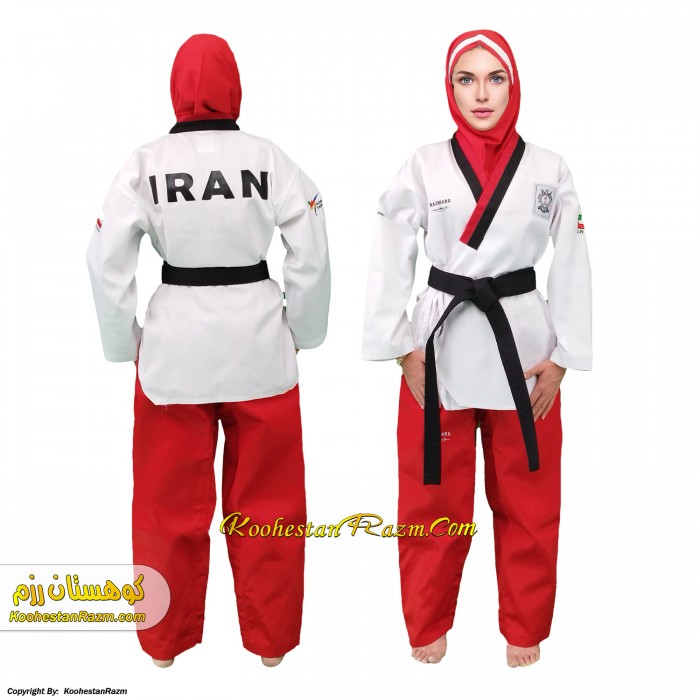 لباس فرم پومسه دخترانه تکواندو