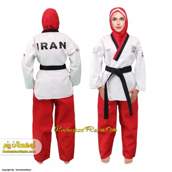 لباس فرم پومسه دخترانه تکواندو
