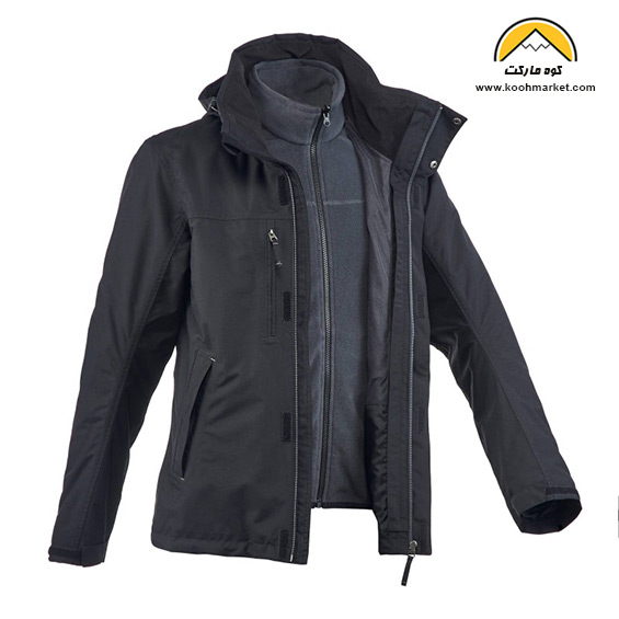 کاپشن دوپوش کچوا مدل 100 Rain Warm ( رنگ مشکی )