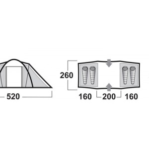 چادر هاسکی مدل Husky BOSTON 4
