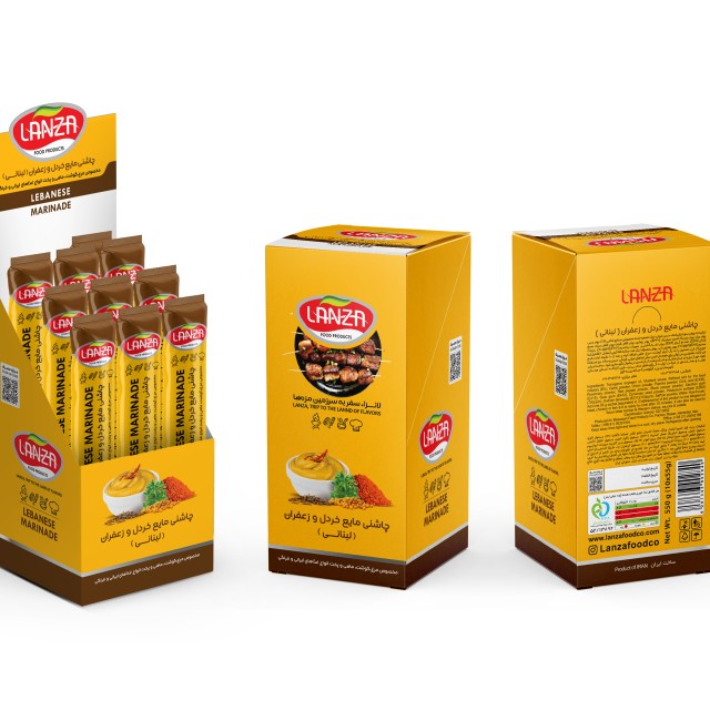طعم دهنده ( مرینیت ) لبنانی لانزا - 10 ساشه 55 گرمی