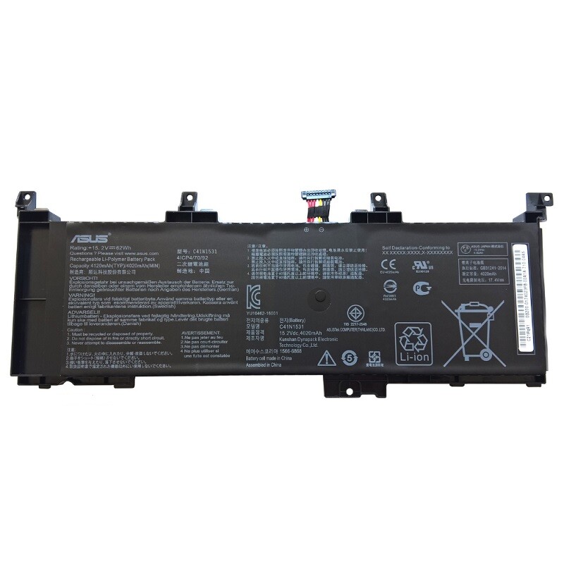 باتری لپ تاپ ایسوس Asus ROG GL502 - C41N1531 مدل طرح اصلی
