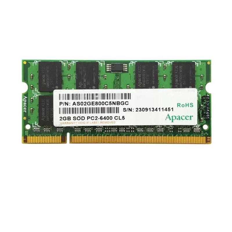 رم لپ تاپ 2 گیگ Apacer DDR2-800-6400 MHZ 1.8V