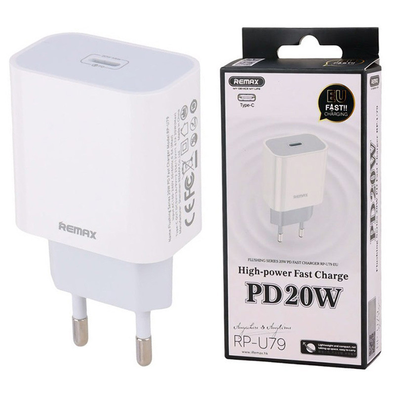 شارژر دیواری 20 وات ریمکس RP-U79 PD 3A