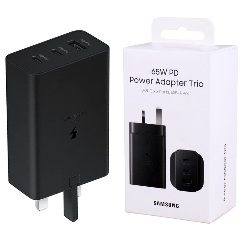 شارژر دیواری 65 وات سامسونگ Trio EP-T6530NBEGAE PD 3.25A