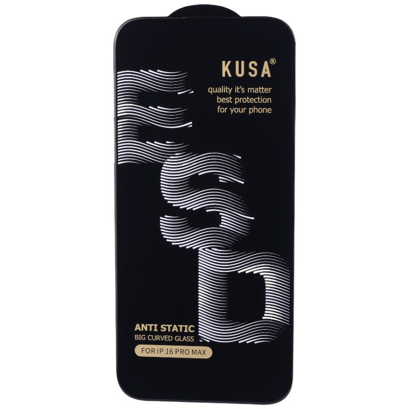 گلس آنتی استاتیک Kusa Big Curved آیفون iPhone 16 Pro