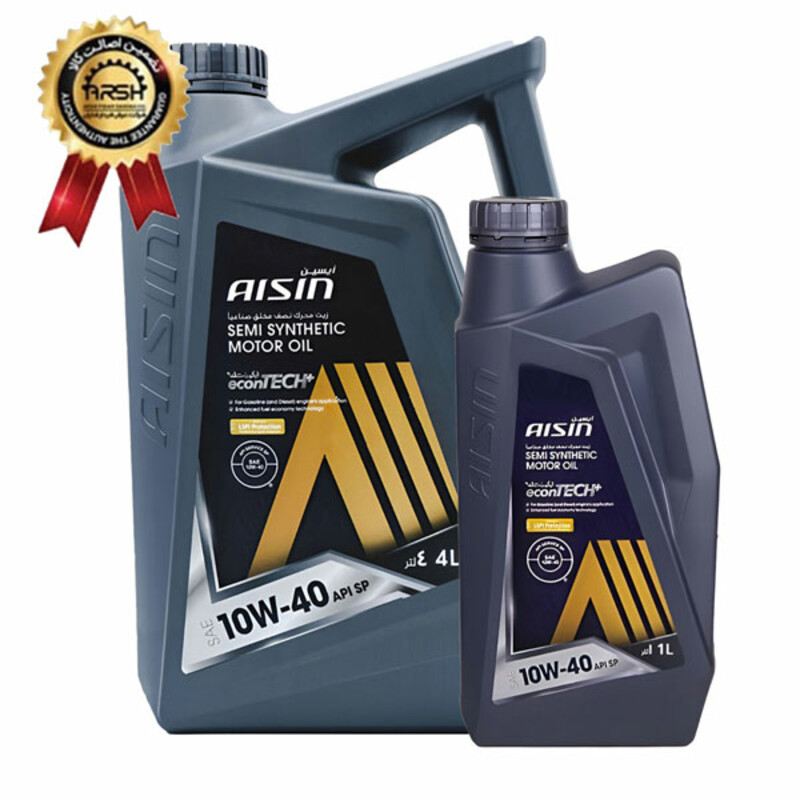 روغن موتور آیسین Aisin مدل API SP حجم 5 لیتر (10W-40) با ضمانت شرکت عرش