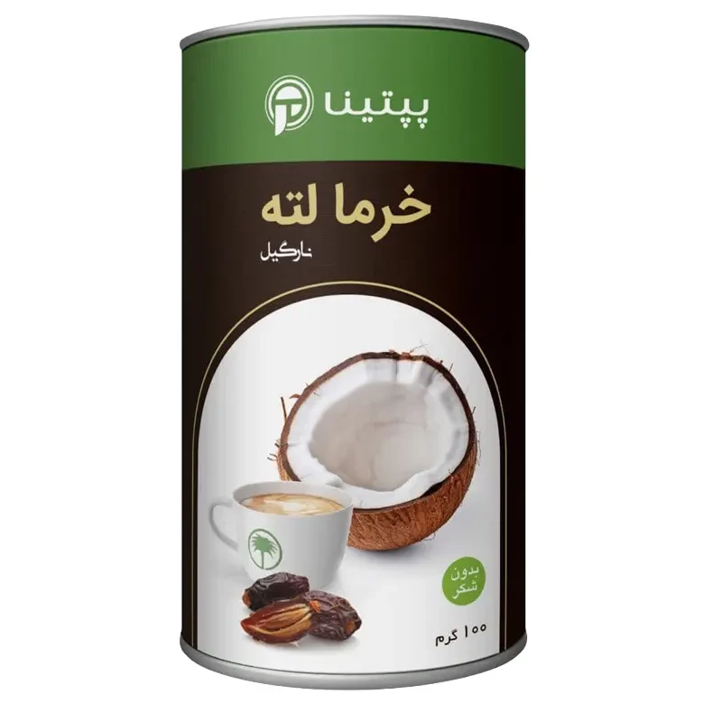 خرما لته نارگیل پپتینا قوطی 100 گرمی
