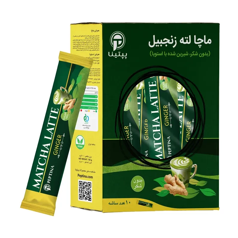 ماچا لته زنجبیل پپتینا 10 ساشه 10 گرمی