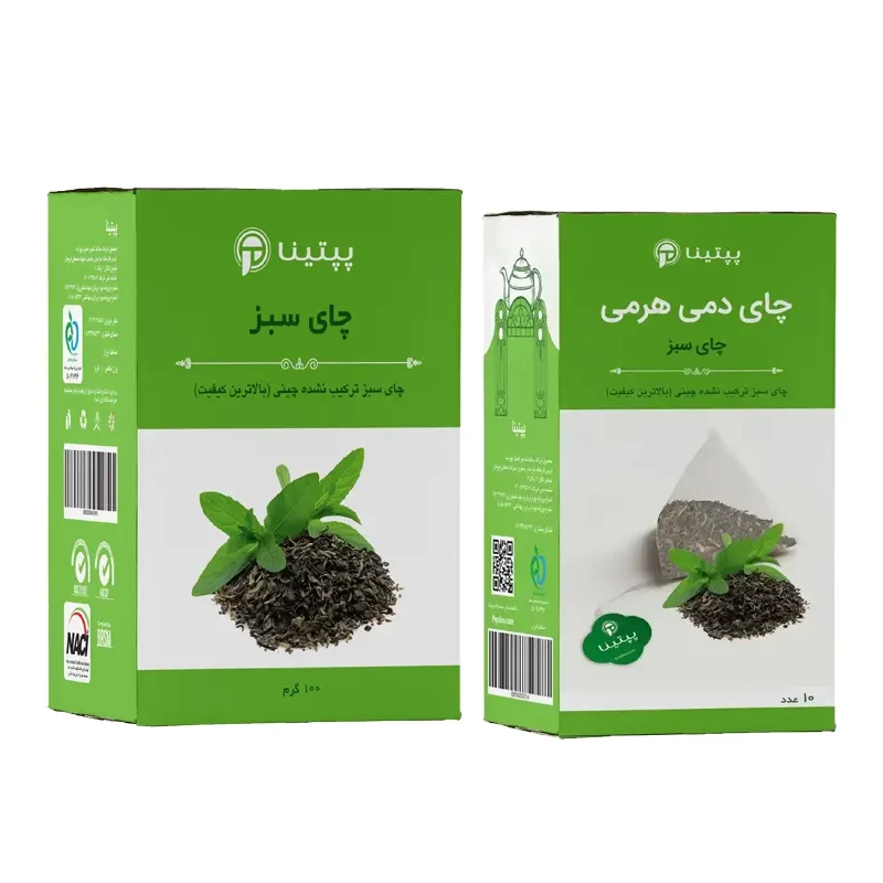 چای سبز خارجی پپتینا تی بگ هرمی