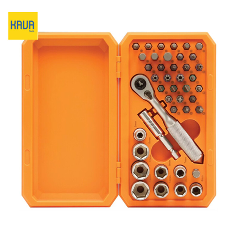 ست بکس و پیچ‌گوشتی 42 تکه گرین‌لاین Green Lion 42-in-1 Ratchet Socket Set مدل 42in1 – مشکی