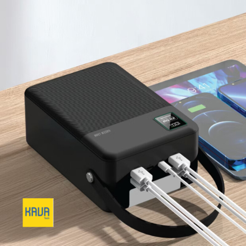 پاوربانک Green Lion Thunder 80 با ظرفیت 80000mAh، چراغ قوه و شارژ سریع