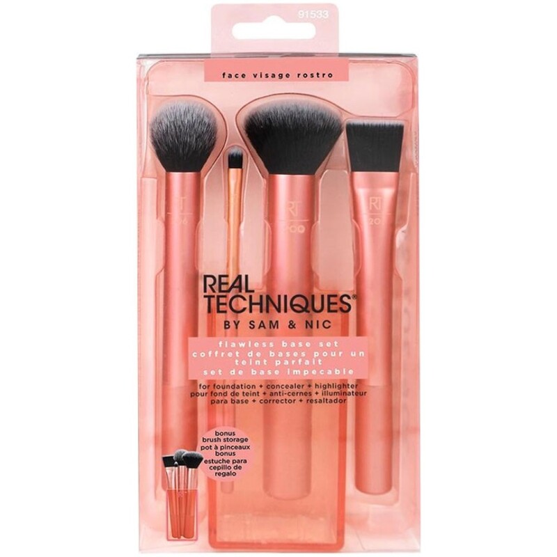 ست براش ریل تکنیک 4 عددی Flawless Base