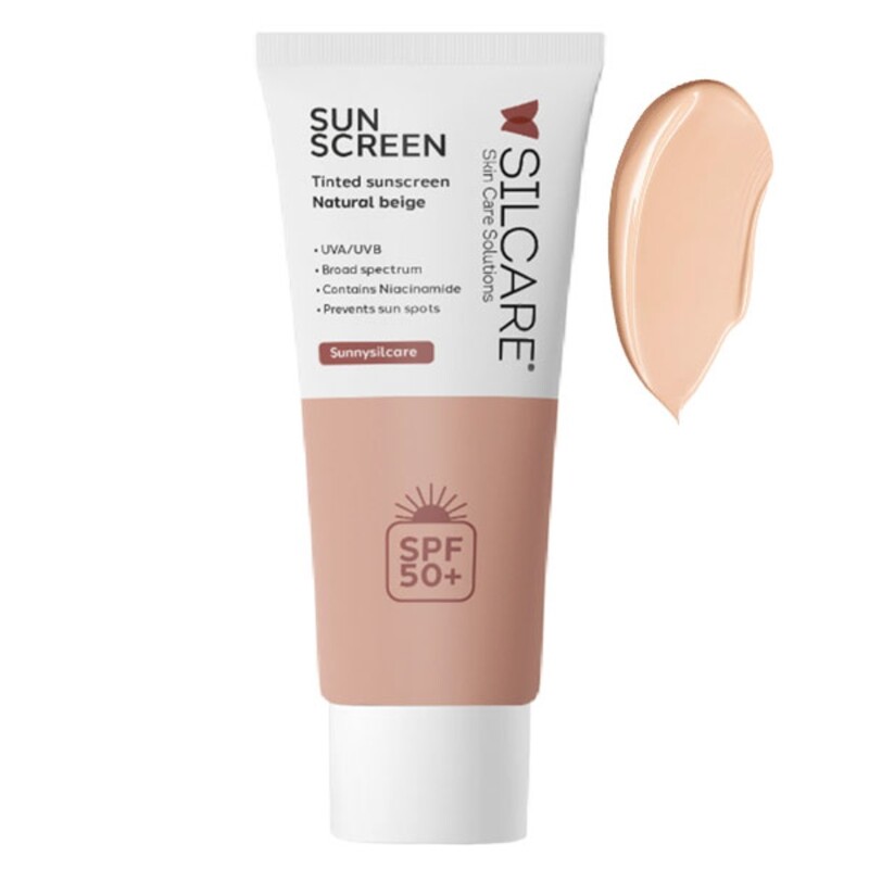کرم ضد آفتاب رنگی spf50 سیلکر