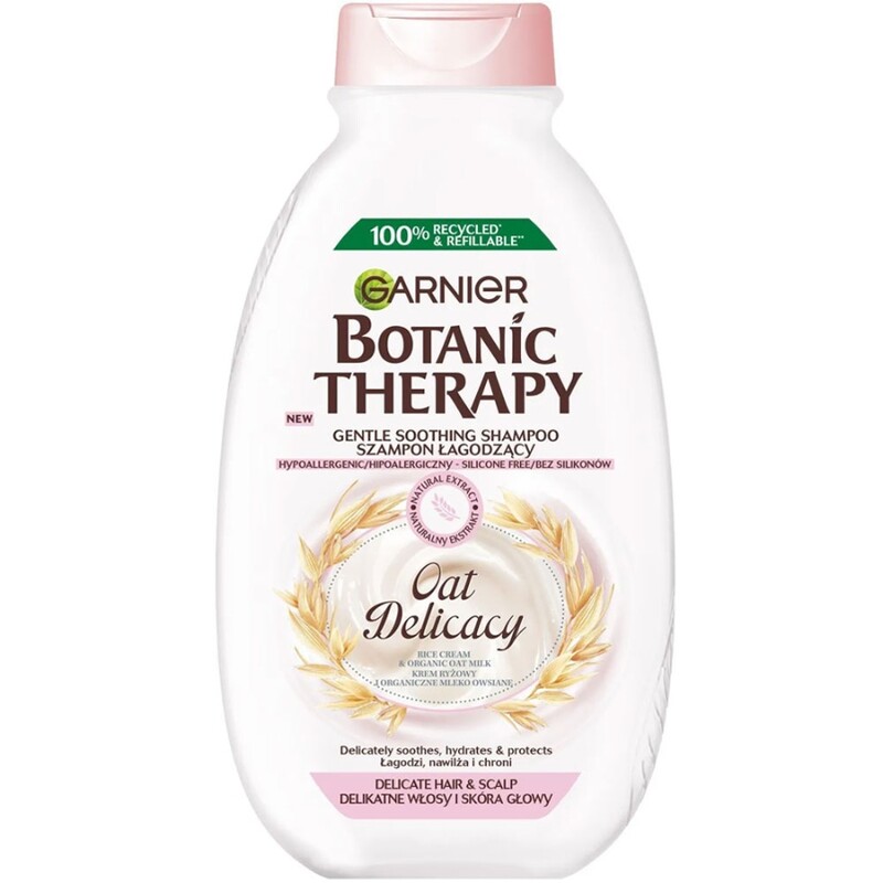 شامپو پوست سر حساس گارنیه شیر جو دوسر Botanic Therapy