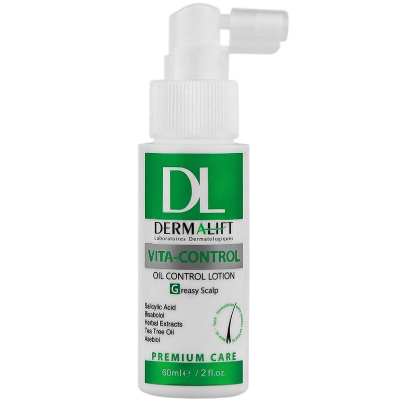 لوسیون مو کف سر چرب ویتاکنترل درمالیفت 60ml