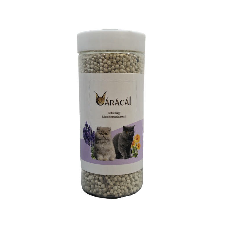 بوگیر و خشبوکننده خاک گربه کاراکال با رایحه لوندر Caracal Scented Odor Remover With Lavender حجم 700 میلی لیتر