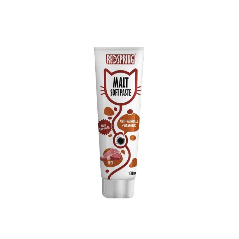 خمیر مالت گربه رداسپرینگ با طعم گوشت گوساله Redspring Malt Soft Paste بسته 2 عددی