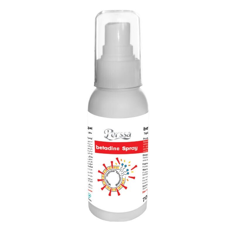 اسپری بتادین سگ و گربه پرسا Persa ‌Betadine Spray حجم 60 میلی لیتر