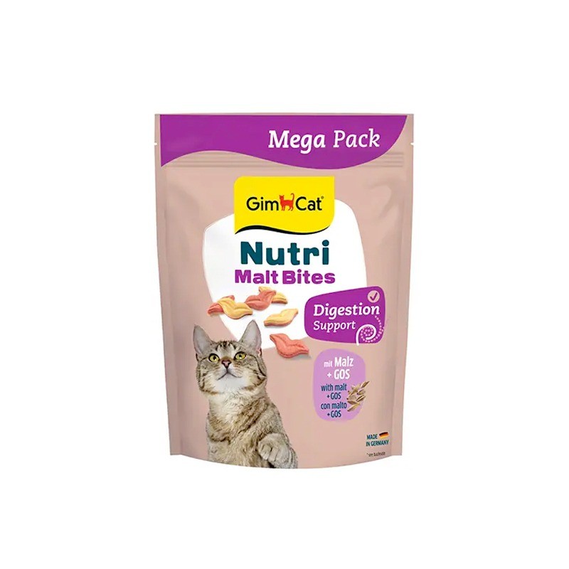تشویقی گربه جیم کت با مالت برای سلامت گوارش GimCat Nutri Malt Bites وزن 425 گرم