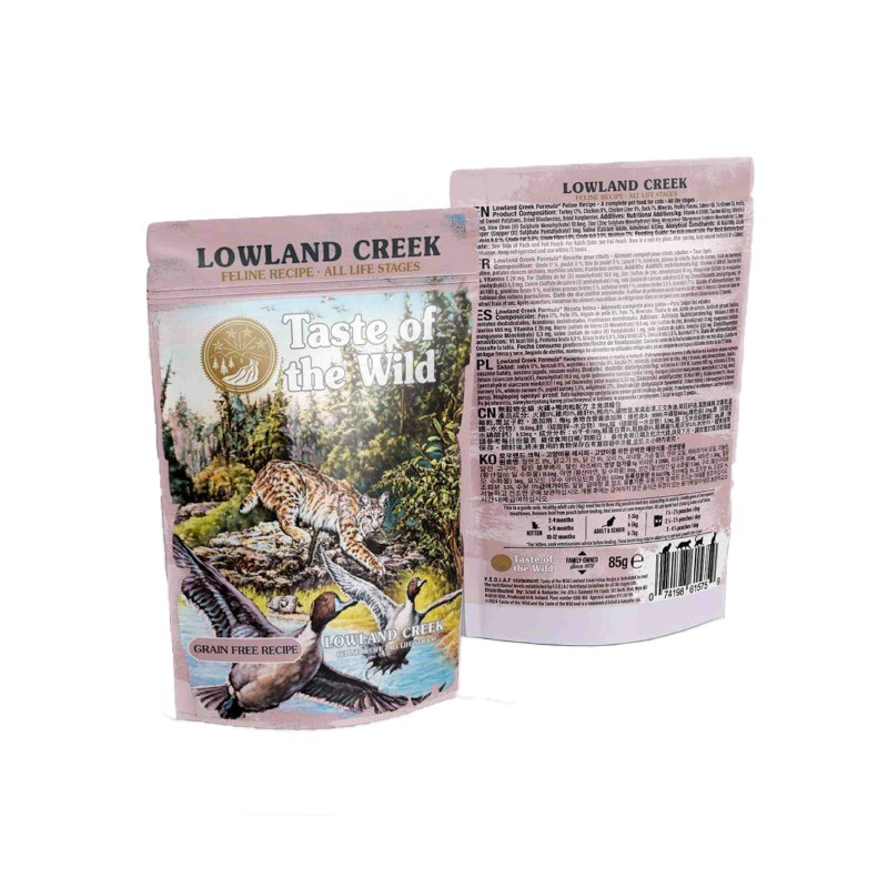 پوچ گربه تیست آف د وایلد با طعم گوشت مرغ و پرندگان Taste of the Wild Cat Pouch بسته 4 عددی