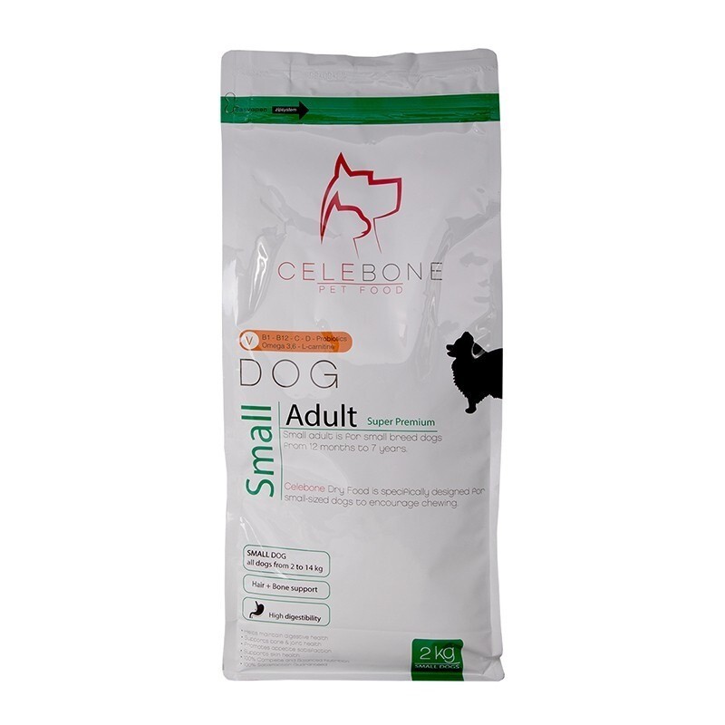 غذای خشک سگ بالغ نژاد کوچک سلبن مدل Celebone Small Adult Dog Dry Food بسته 3 عددی