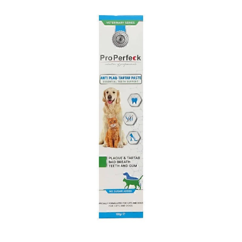 خمیر ضد پلاک دندان سگ و گربه پروپرفک ProPerfeck Anti Plaq -Tartar Paste وزن 100 گرم