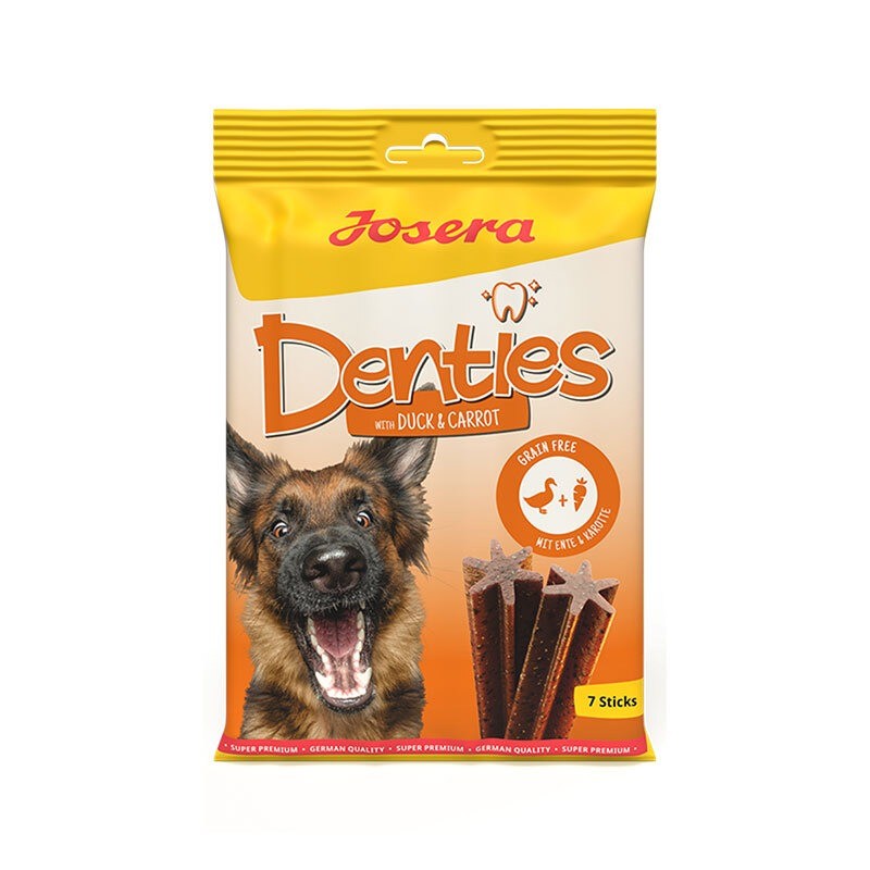 تشویقی دنتال سگ جوسرا با طعم اردک و هویج Josera Denties وزن 180 گرم