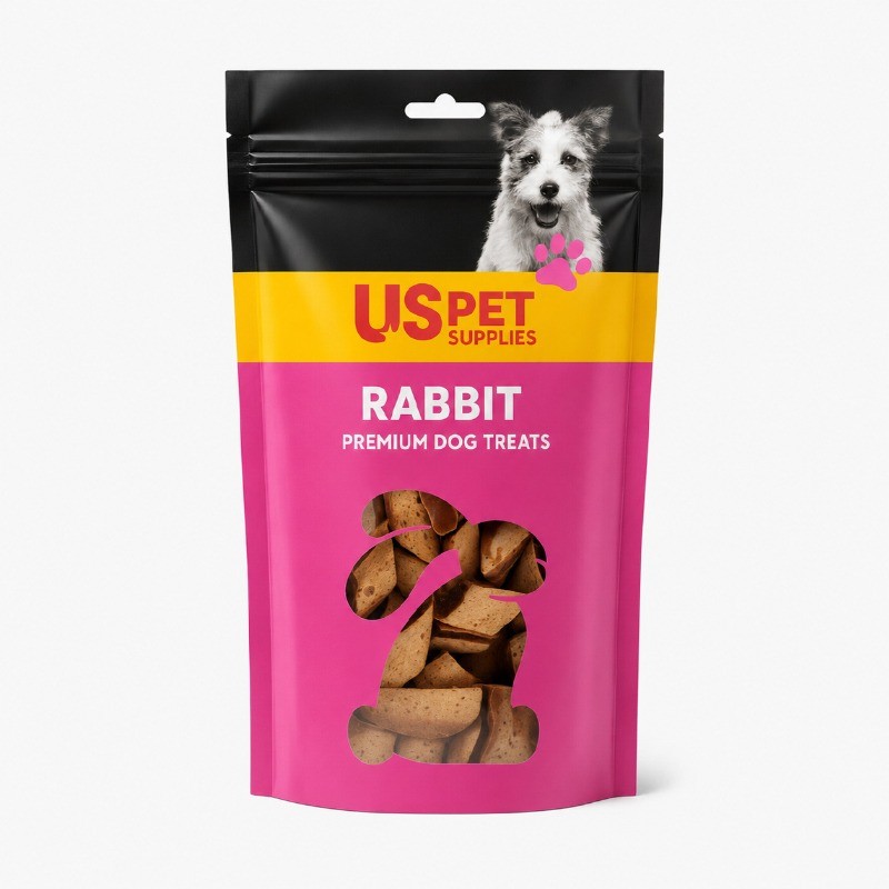 تشویقی سگ یو اس پت با طعم خرگوش مدل پاستایی USPet Rabbit Pasta وزن 100 گرم