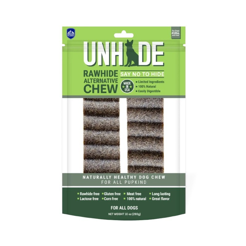 تشویقی جویدنی سگ هیمالین با طعم بادام زمینی Himalayan Unhide Rawhide Alternative Chew Large وزن 283 گرم
