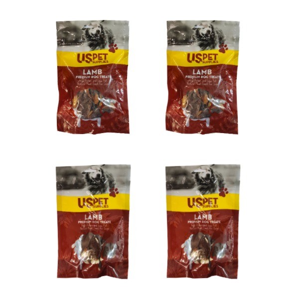 تشویقی سگ یو اس پت مدل پک گوشت بره USPet Lamb Pack بسته 4 عددی