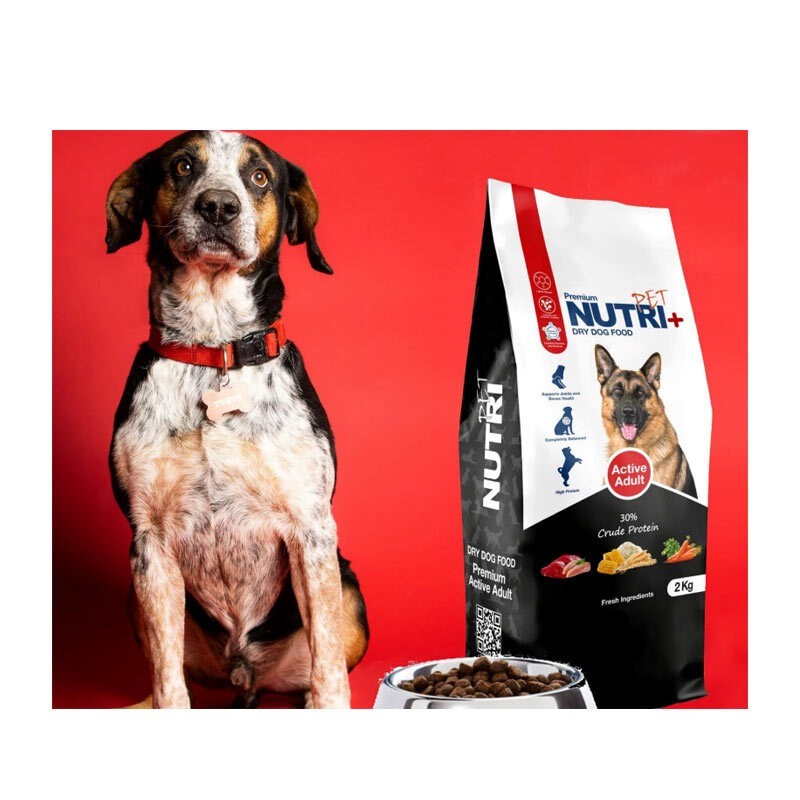 غذای خشک سگ بالغ نژاد بزرگ نوتری پت پلاس اکتیو Nutri Plus Active Adult Dog Food وزن 2 کیلوگرم