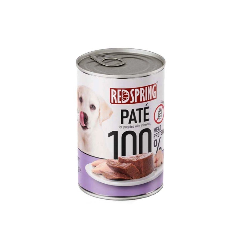کنسرو غذای توله سگ رداسپرینگ Redspring Puppy Pate وزن 400 گرم