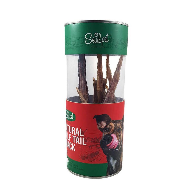 تشویقی دُم گوساله سگ سویل پت Sevil Pet Cattle Tendon Dog Snack بسته 10 عددی