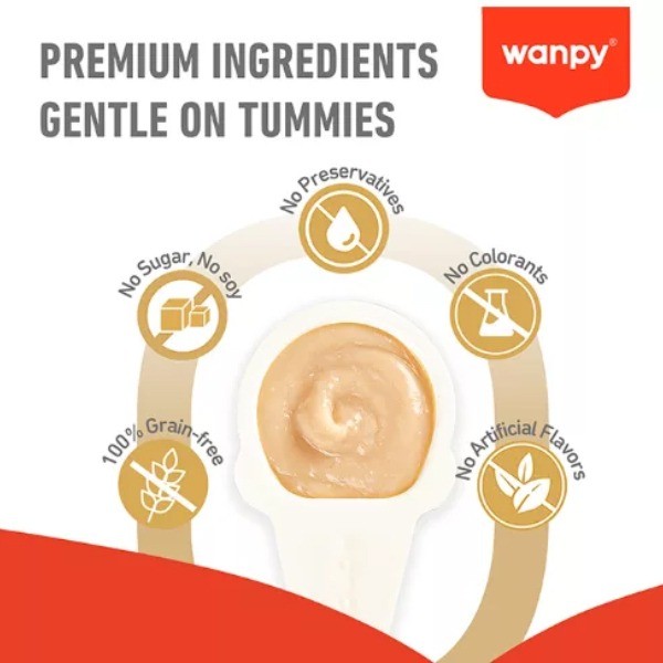 بستنی قاشقی گربه ونپی با طعم مرغ سفارش اروپا Wanpy Lickable Cream وزن 16 گرم
