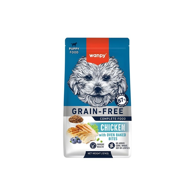 غذای خشک توله سگ ونپی با طعم مرغ Wanpy Complete Puppy Food وزن 12 کیلوگرم