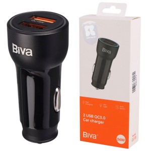 شارژر فندکی فست شارژ Biva CC-33 3A QC3.0 18W