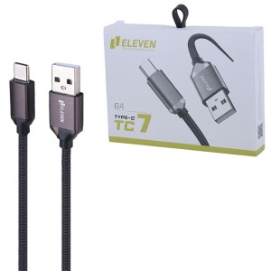 کابل تایپ سی فست شارژ 6 آمپر ایلون TC7 طول 1 متر