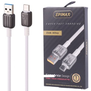 کابل تایپ سی فست شارژ 65 وات اپی مکس EC-122 طول 1 متر