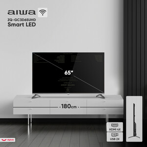 تلویزیون 65 اینچ ال ای دی هوشمند آیوا مدل ZQ-GC3D65UHD