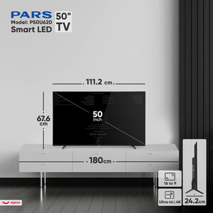 تلویزیون هوشمند ال ای دی پارس مدل P50U620 سایز 50 اینچ