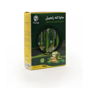 ماچا لته زنجبیل پپتینا قوطی 100 گرمی