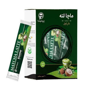 ماچا لته با پودر شیر نارگیل پپتینا قوطی 200 گرمی