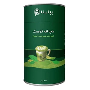 ماچا لته کلاسیک پپتینا sachet box containing 20 sachets of 10 grams